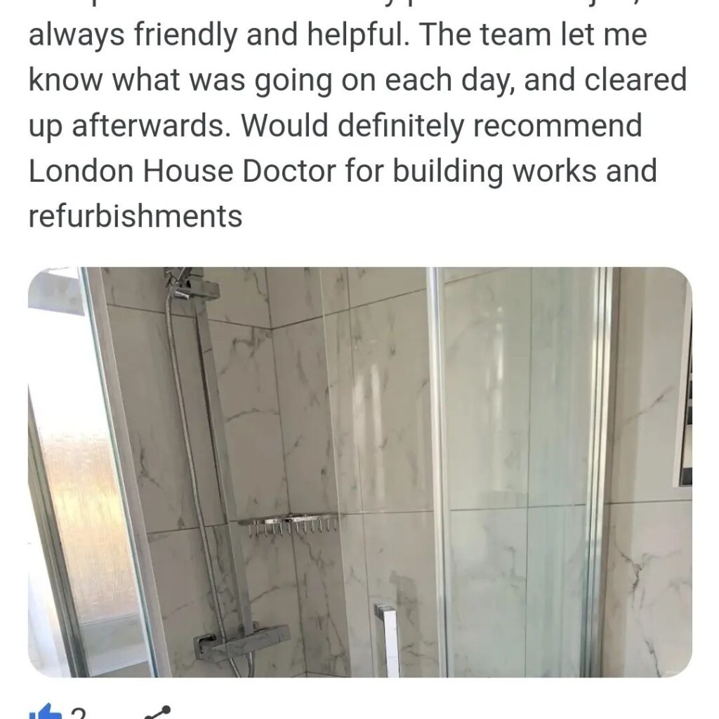 Property renovation in London satisfied customer testimonial